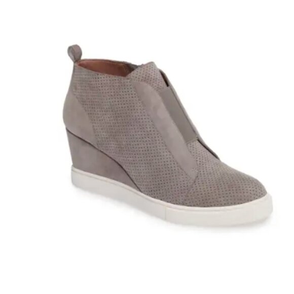 Linea Paolo Felicia Wedge Sneaker Light Grey Size 8M - Picture 1 of 8